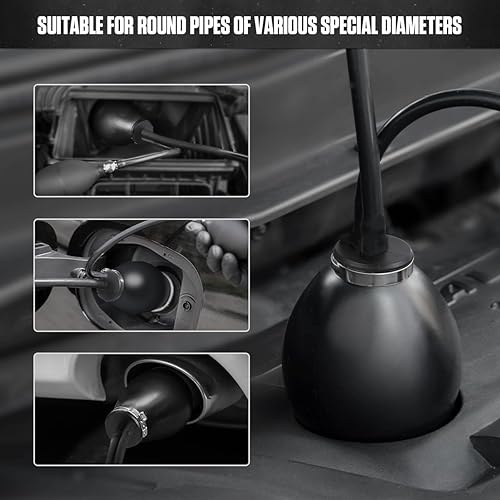 Miniatura 4 de AUTOOL Adaptador de entrada fácil universal para tubos de vehículos de 12 V Detector de fugas de combustible Probador de diagnóstico