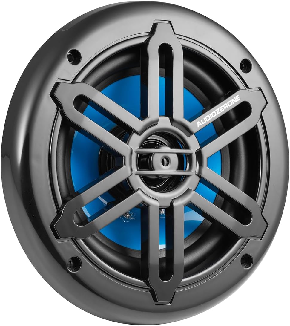 Car Audio Coaxial Marine Speakers System 6.5-Inch Full Range Stereo 600 Watt Max 2-Way Sold in Pairs, Easy Mounting
