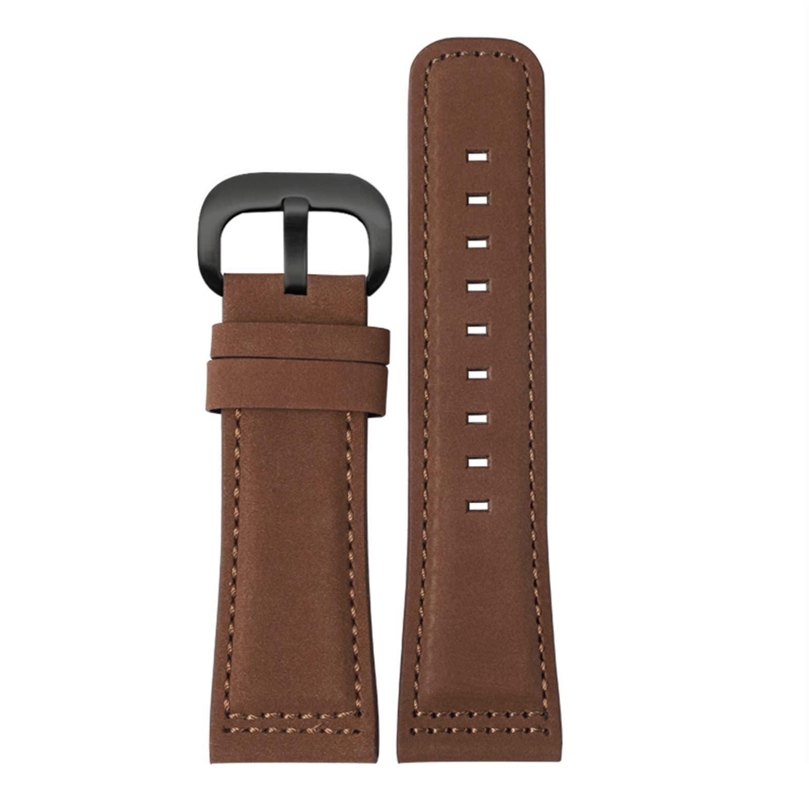 Bracelet de montre en cuir véritable marron bleu pour modèle S2 M2 - 7