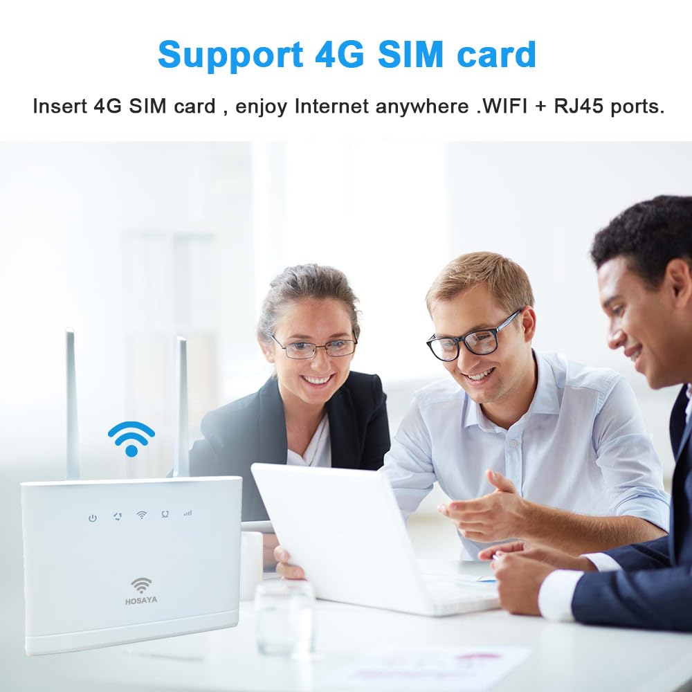 Modem karty SIM 4G LTE CPE 32 użytkownik Wi-Fi RJ45 X 2 WAN LAN, przenośny hotspot Wi-Fi, 4 duże anteny, router bezprzewodowy (Compact T90)