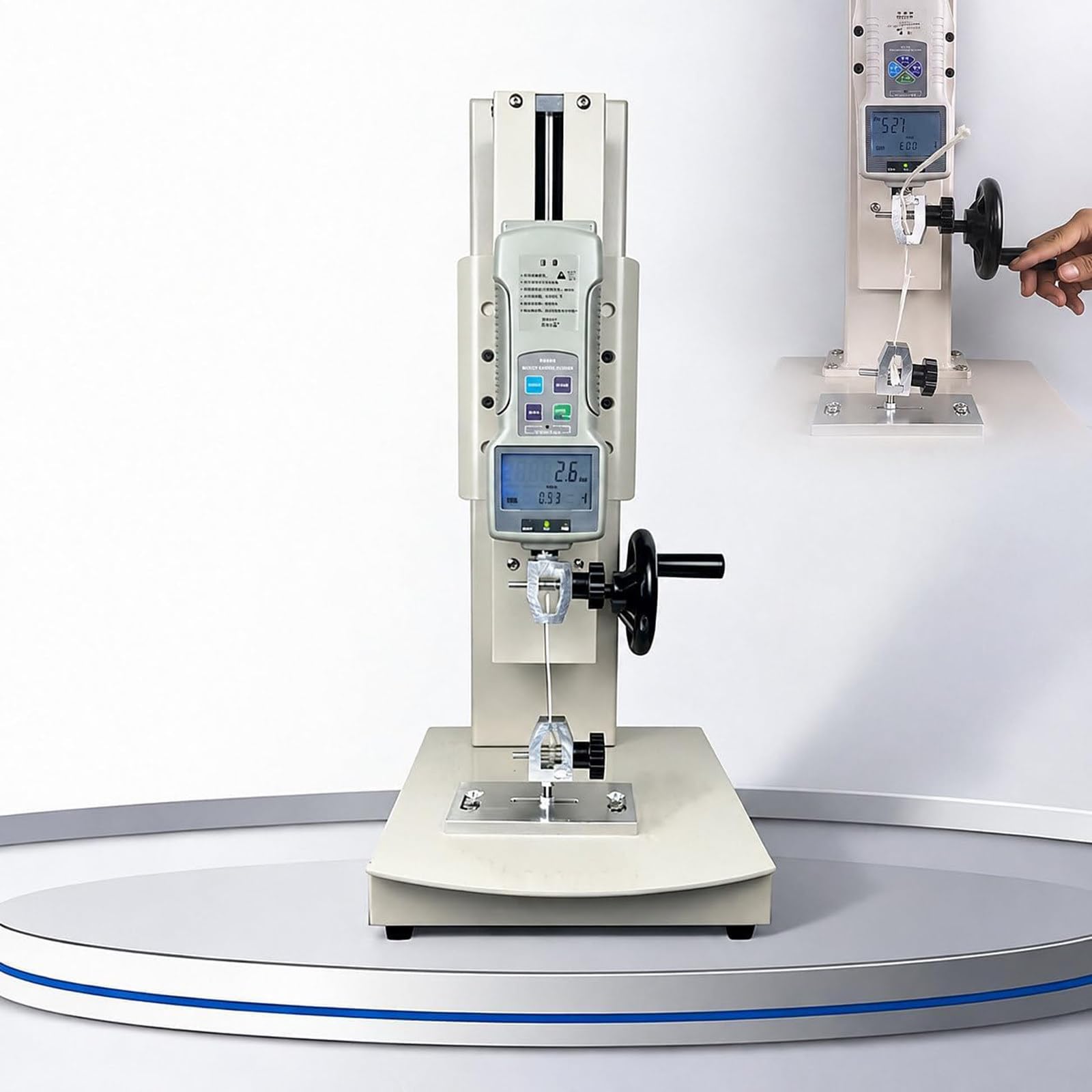 Dinamometro Digitale 10-2000 N Per Trazione E Compressione, Corsa Di 270 Mm, 5 Sonde Incluse, Risoluzione 0,01 N / 0,001 Kgf, Display Nitido, Ideale Per Test Di Forza Su Materiali Withruler-10N