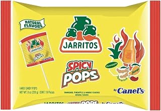 Jarritos Lollipops – 8oz Bag Bottle-Shaped Mexican Hard Candy with Natural Fruit Flavors – Sweet or Spicy Candy Treats for Snacking & Gifting (Sweet & Spicy)