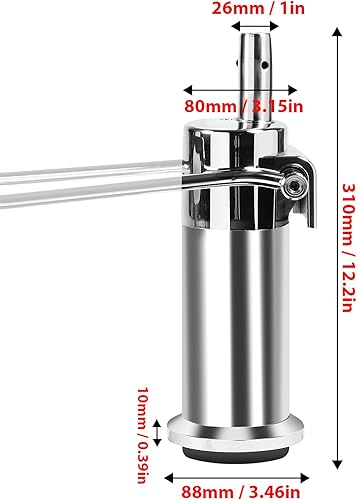 Miniatura 3 de Bomba hidráulica de repuesto para silla de peluquería, para bar, salón de belleza, peluquería, altura ajustable, capacidad de peso de 440