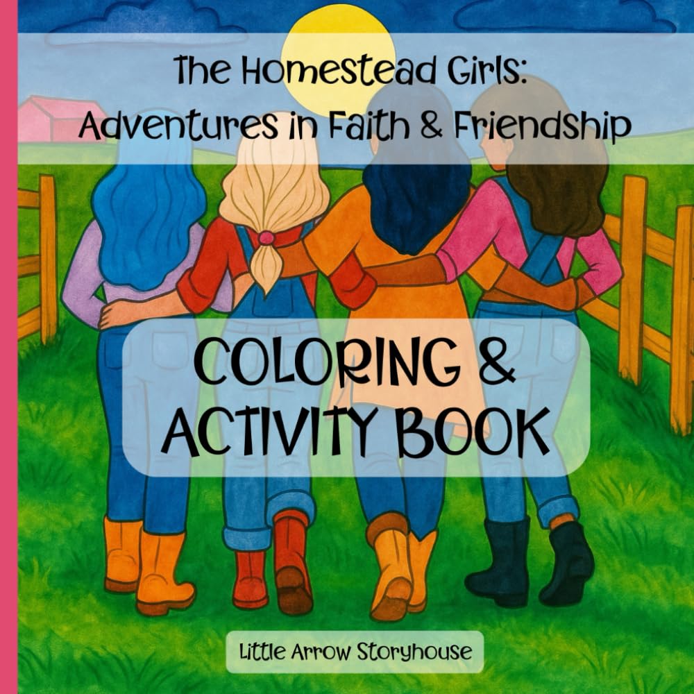 The Homestead Girls: Coloring & Activity Book: Creative Faith-Based Coloring Pages, Devotions, and Drawing Prompts A Companion to the Storybook