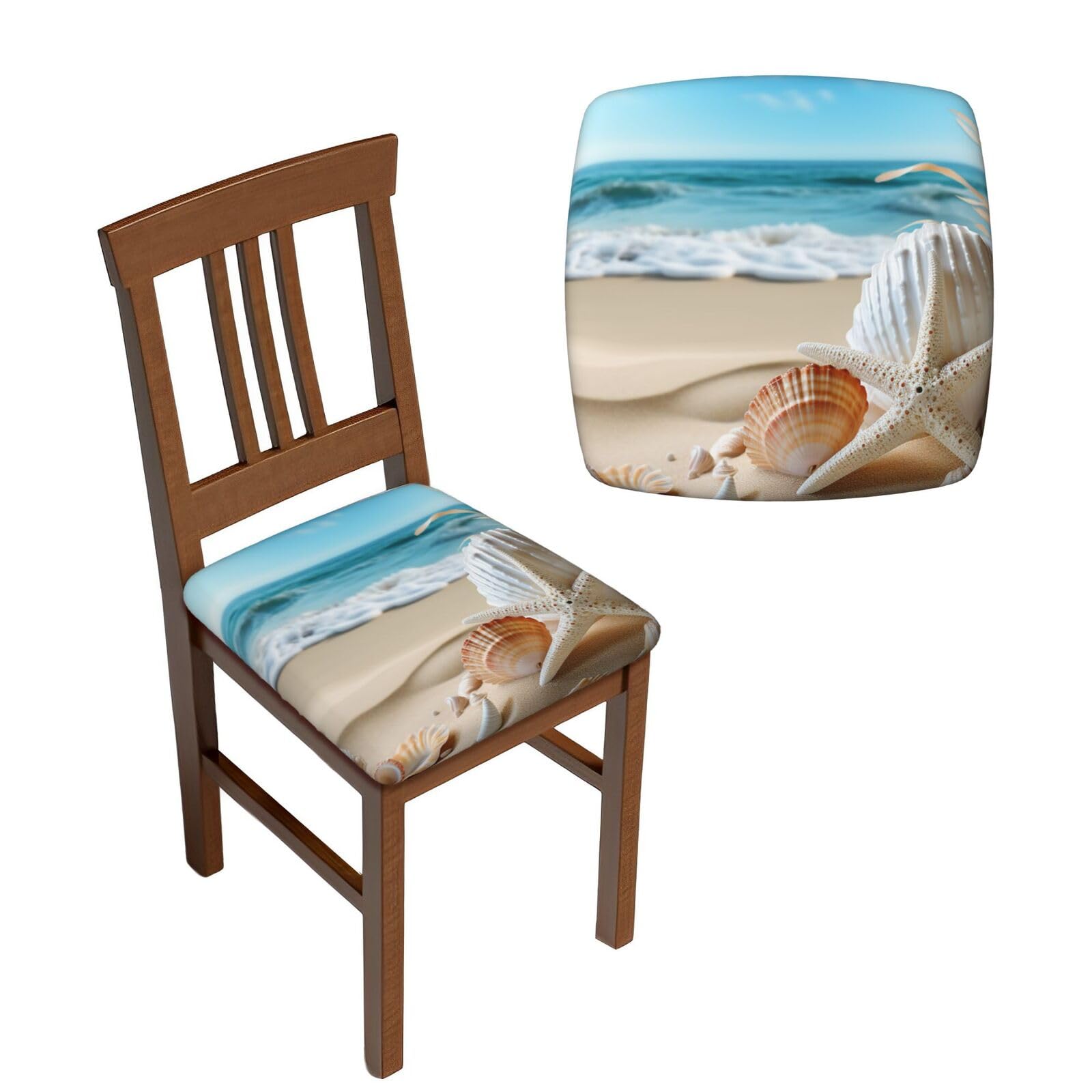 Lot de 6 housses de chaise élastiques amovibles et extensibles pour décoration de table
