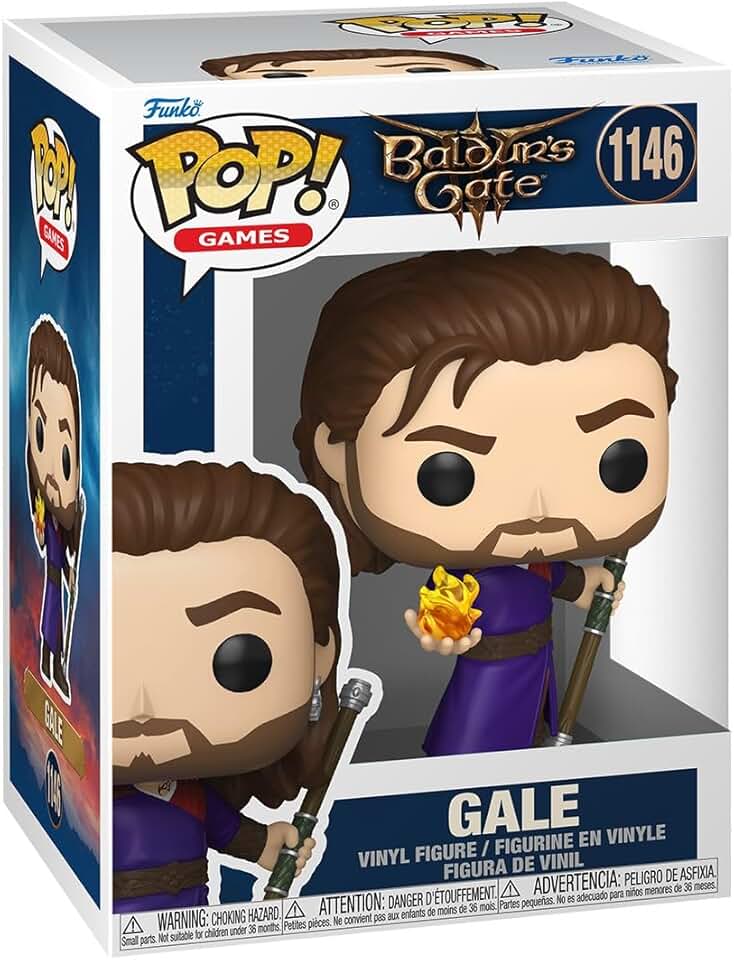 Funko Pop! Games: Baldur's Gate 3 - Gale - 1/6 Odds for Rare Chase Variant - Collectable Vinyl Figure - Gift Idea - Official Merchandise - Toys for Kids &amp; Adults - Video Games Fans