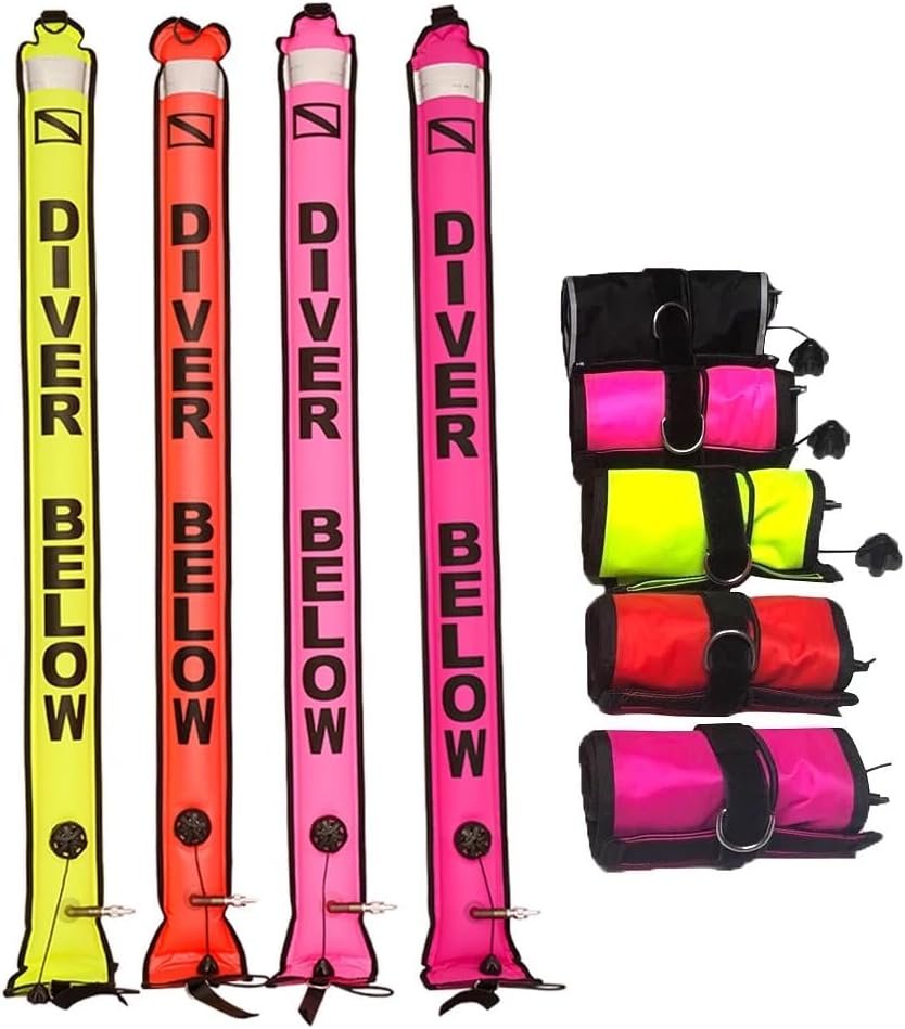 Dive Buoy Three Ways to inflate Safety Inflatable Scuba Diving SMB Surface Signal Marker Buoy Accessory Drop Shipping