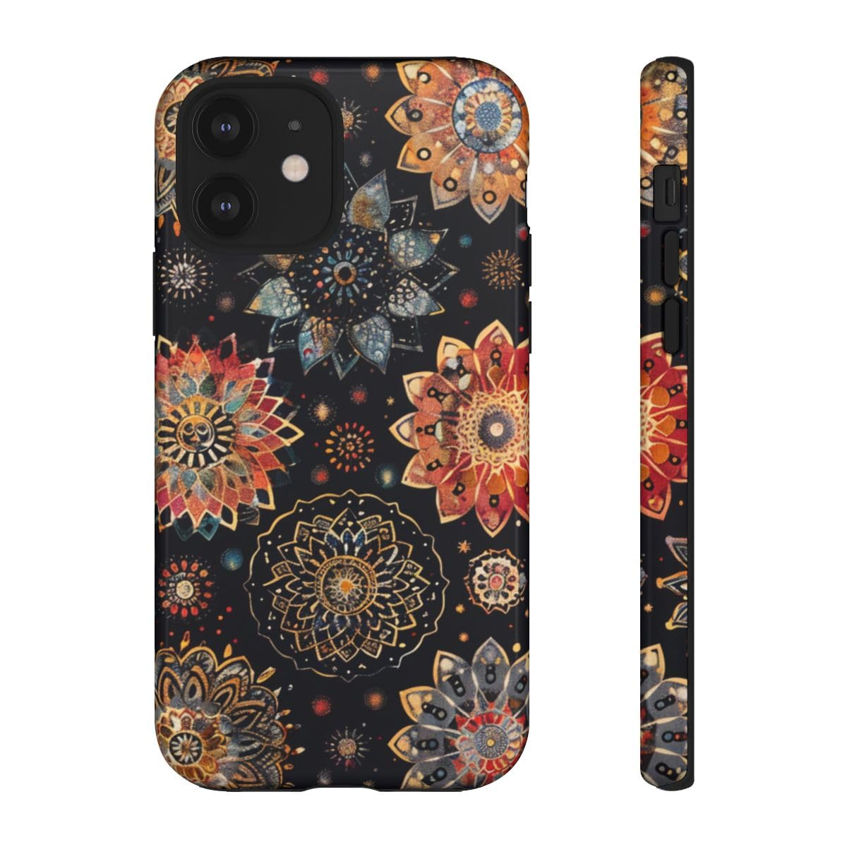 Coque iPhone 12 mandala coloré pour un style urbain chic