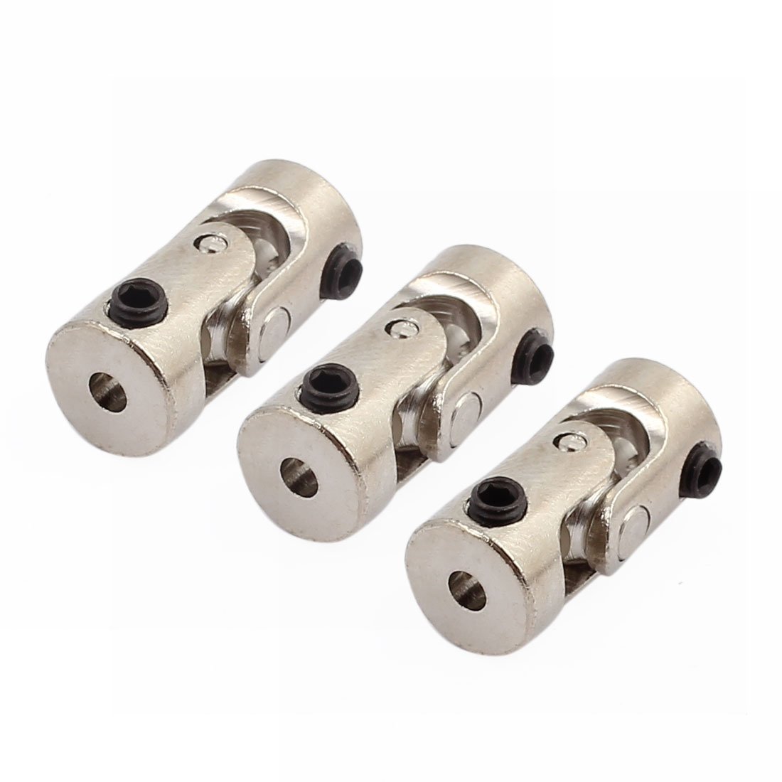 Aexit 2.3mm to Electrical equipment 2.3mm Inner Dia Rotatable Universal Metal U Joint Coupler 3pcs