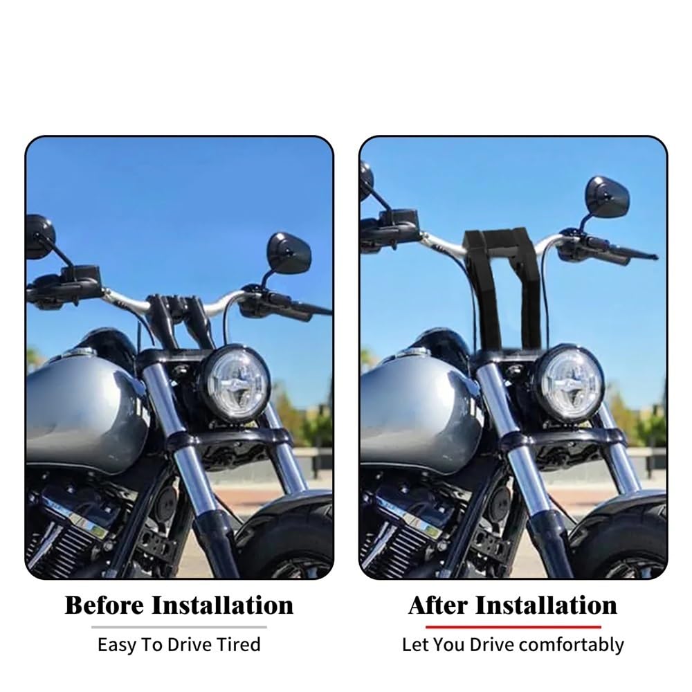 Podstawki na kierownicę motocykla Zacisk podwyższający kierownicę 10 cali Pasuje do Harleya(Handlebar Riser C)