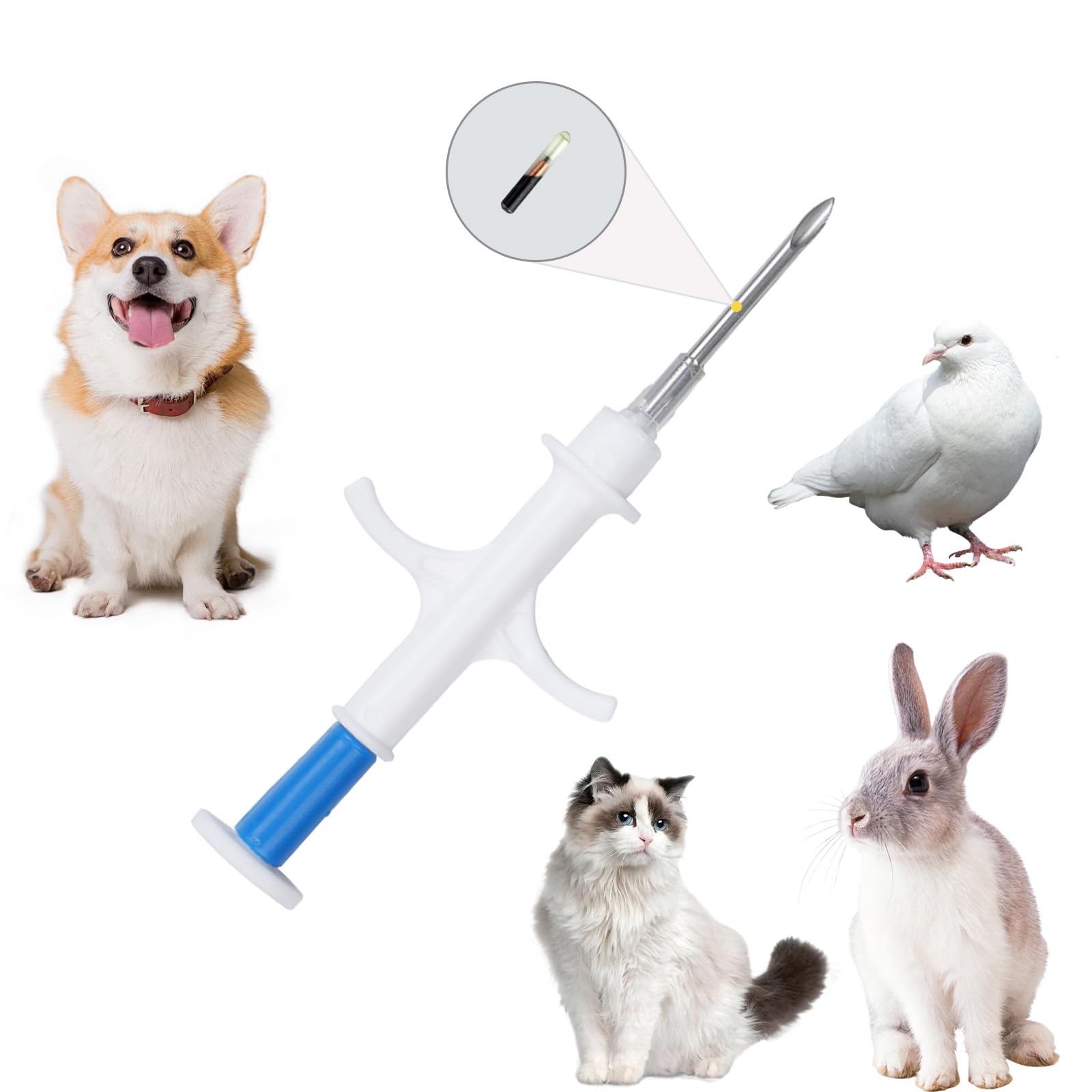 JINSHIGAO Animal Microchip EM4305 Microchip 134.2KHz FDX-B 20 Pack