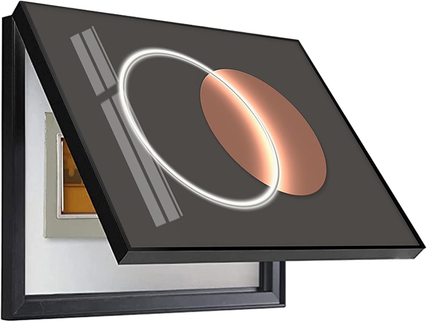 Electric Meter Box Cover Electrical Panel Cover Electric Box Creative Modern Detachable Creative Decoration,B,50x40cm (D 60x50cm)