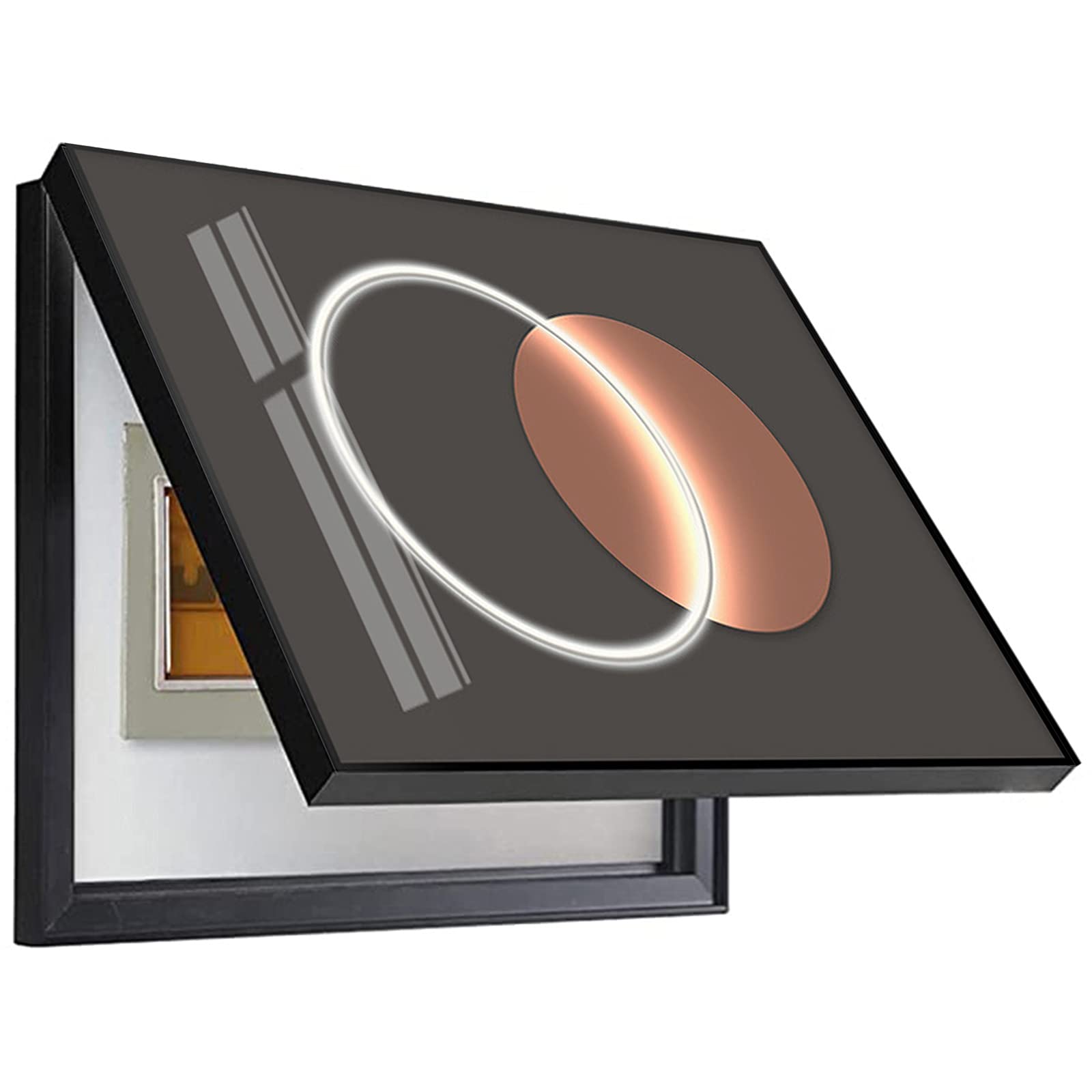 Boîte de compteur électrique décorative : tableau amovible cache-compteur de lumière