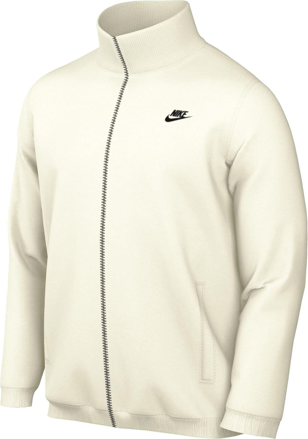 Nike Club Men's Knit Jacket (Sail/Sail/Black, FQ3426-133) Size Small