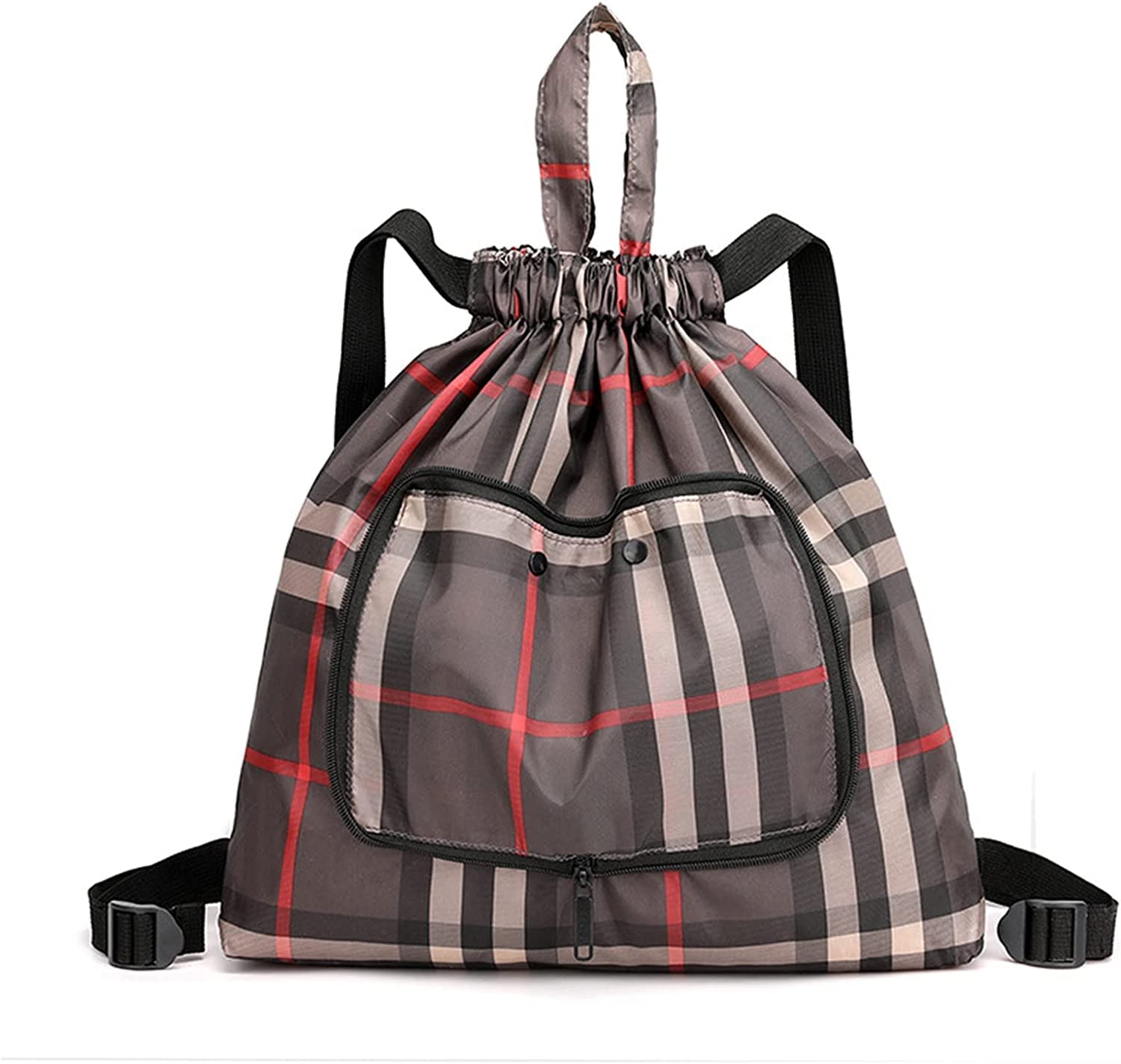 KPNG Backpack Large Storage Foldable Reusable Drawstring Bags, Waterproof Backpack for school Sports Gym Yoga Beach Shopping Holidays Swimming Traveling