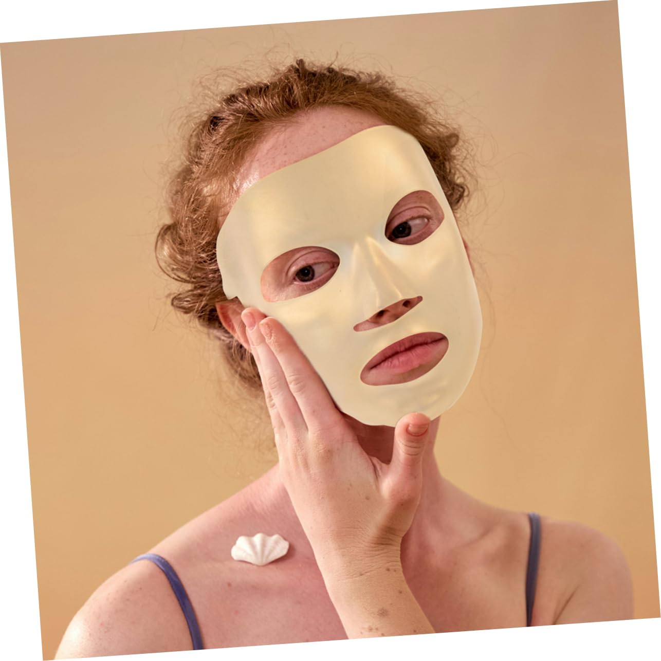 minkissy 5 Set Di Per Il Set Di Bellezza Maschera in Silicone Riutilizzabile Per La Della Pelle Per Idratare E Illuminare 6 Pezzi * 5