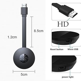 Magic TV Box - Access All Channels for Free, WiFi Wireless Display Dongle, 4K 1080P 2.4GHz HDMI Dongle for Android/IOS/Windows/Mac/Projector (2PCS)