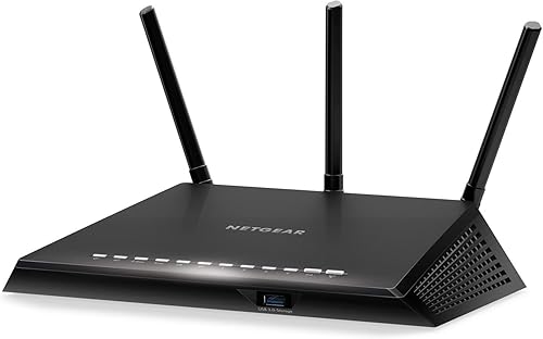 NETGEAR R6700 Nighthawk AC1750 Router WiFi inteligente de doble banda, Gigabit Ethernet (R6700) (renovado)