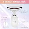 Face Massager Against Wrinkles Face Beauty Device with 3 Modes 45 ° C V Face Beauty Meter Face Device for Skin Tightening & Lifting EMS Face Massage for Women Men V Shape Face Device (White)