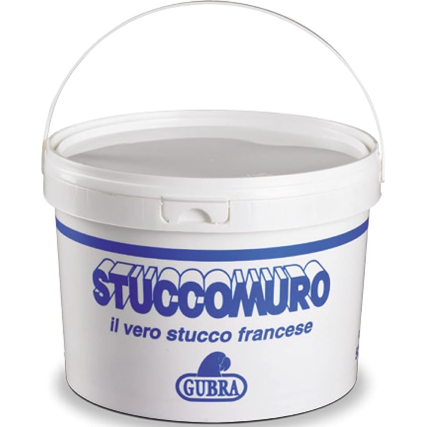 Gubra | Stucco muro francese made in Italy 5kg | Ideale su intonaci, serramenti, mobili, ghisa | Essiccazione rapida