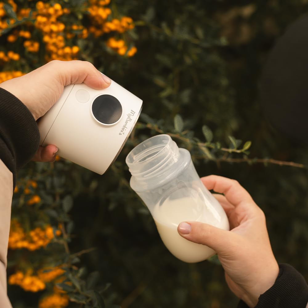 MyBambini's MAX Chauffe-biberon pour bébé en déplacement, batterie chauffe-biberon, chauffage rapide (2 min), 4 réglages de température, chauffe jusqu'à 8 bouteilles, convient pour : NUK First Choice