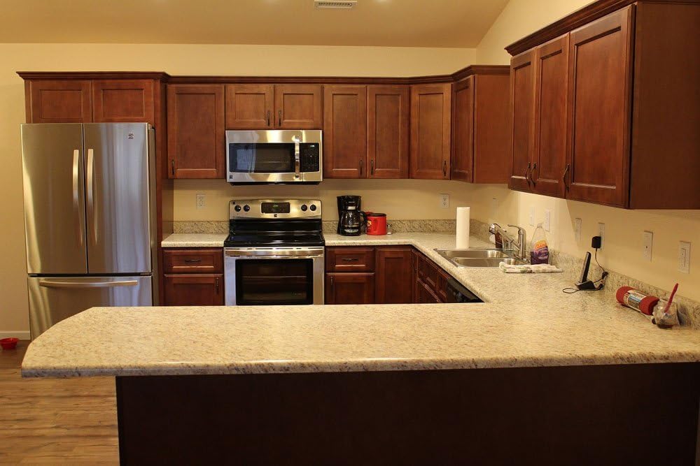 L&D Renovations All Wood Kitchen Cabinets (10 x 10 Kitchen) (Marcus Sienna)