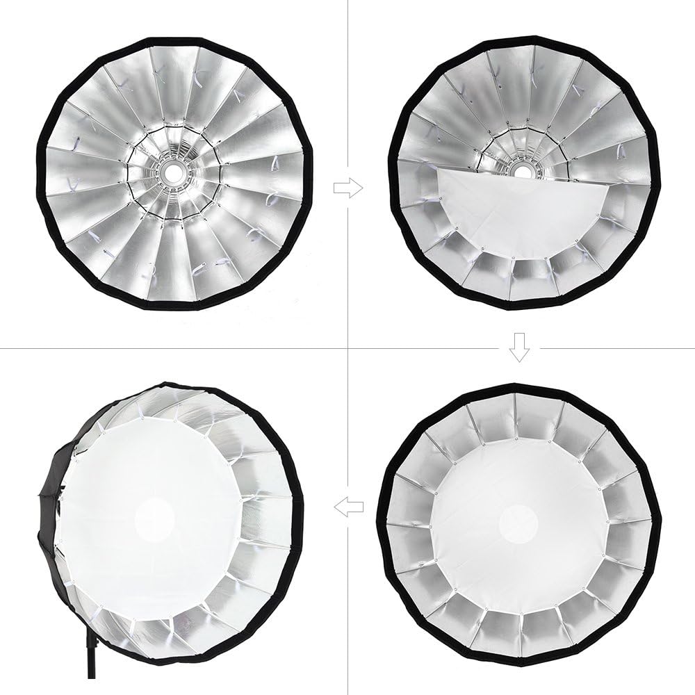 Frее Shірріng оƒƒеr GODOX P120H 120cm Deep Parabolic Softbox with Bowens Mount Adapter Ring for Aputure COB 120D 120t AD600B AD600BM Flashpoint XPLOR 600 and Other Bowen Mount Studio Flash Speedlite Tесh Dеаlѕ 🔥 GODOX P120H 120cm Deep Parabolic Softbox with Bowens Mount Adapter Ring for Aputure COB 120D 120t AD600B AD600BM Flashpoint XPLOR 600 and Other Bowen Mount Studio Flash Speedlite