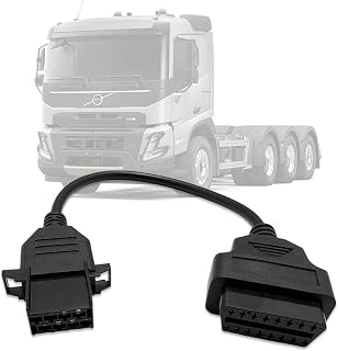 Truck OBD1 to OBD2 Adapter for Volvo 8 Pin Diagnostic Cable Connector