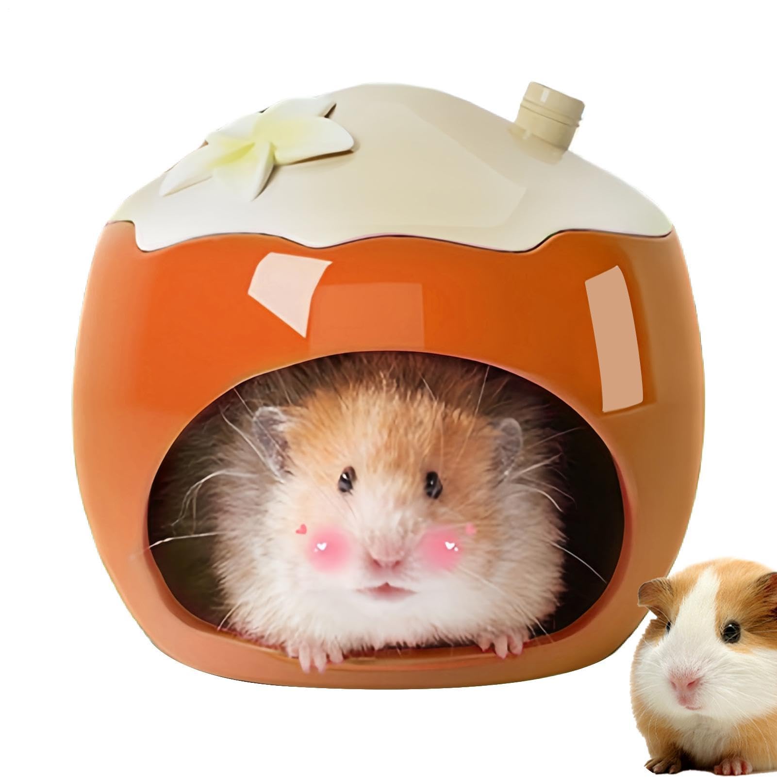 Caverne pour hamster et grand nid en céramique pour habitat de gerbilles lemmings