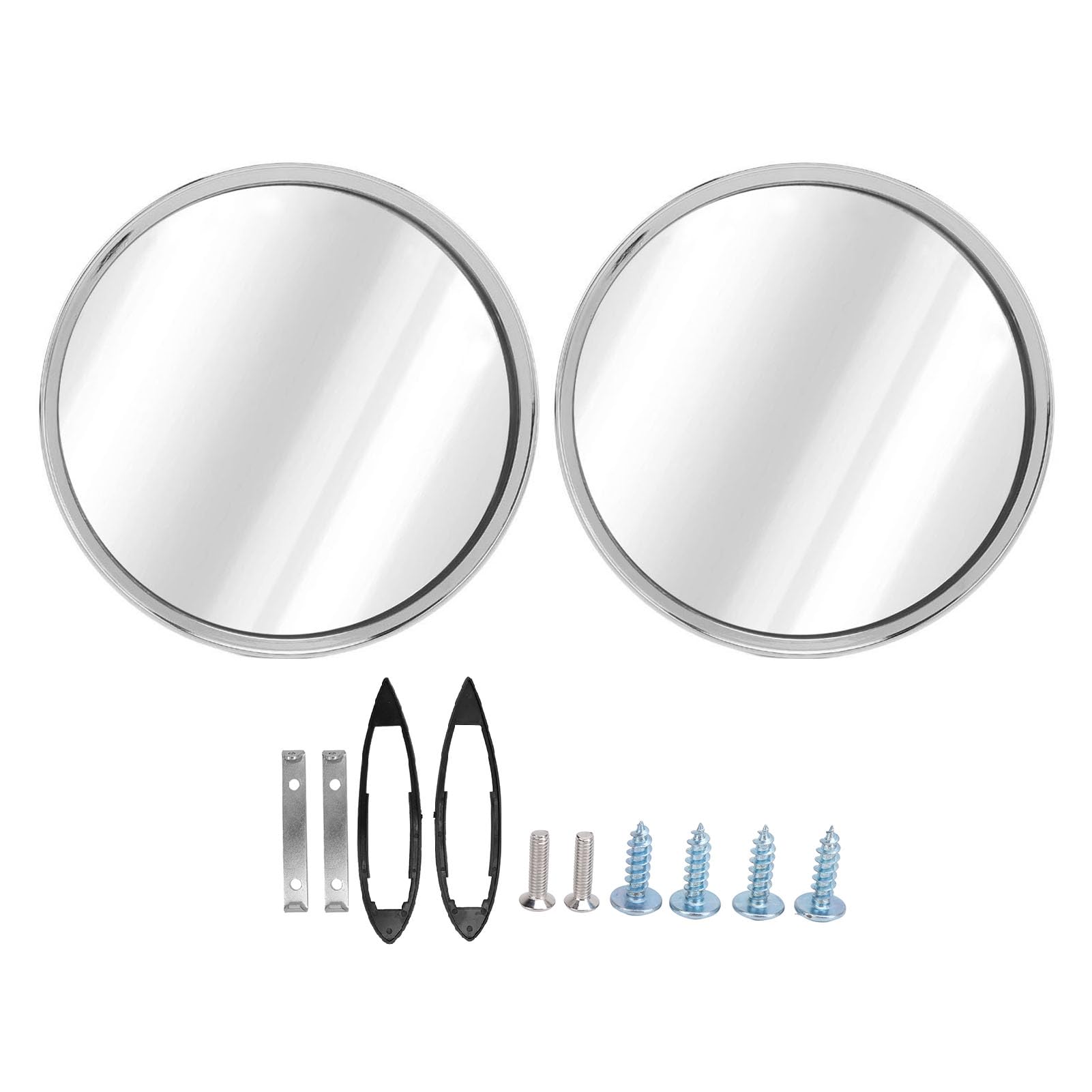Amazon.com: Chrome Door Mirrors, 1 Pair Chrome Door Mirrors  