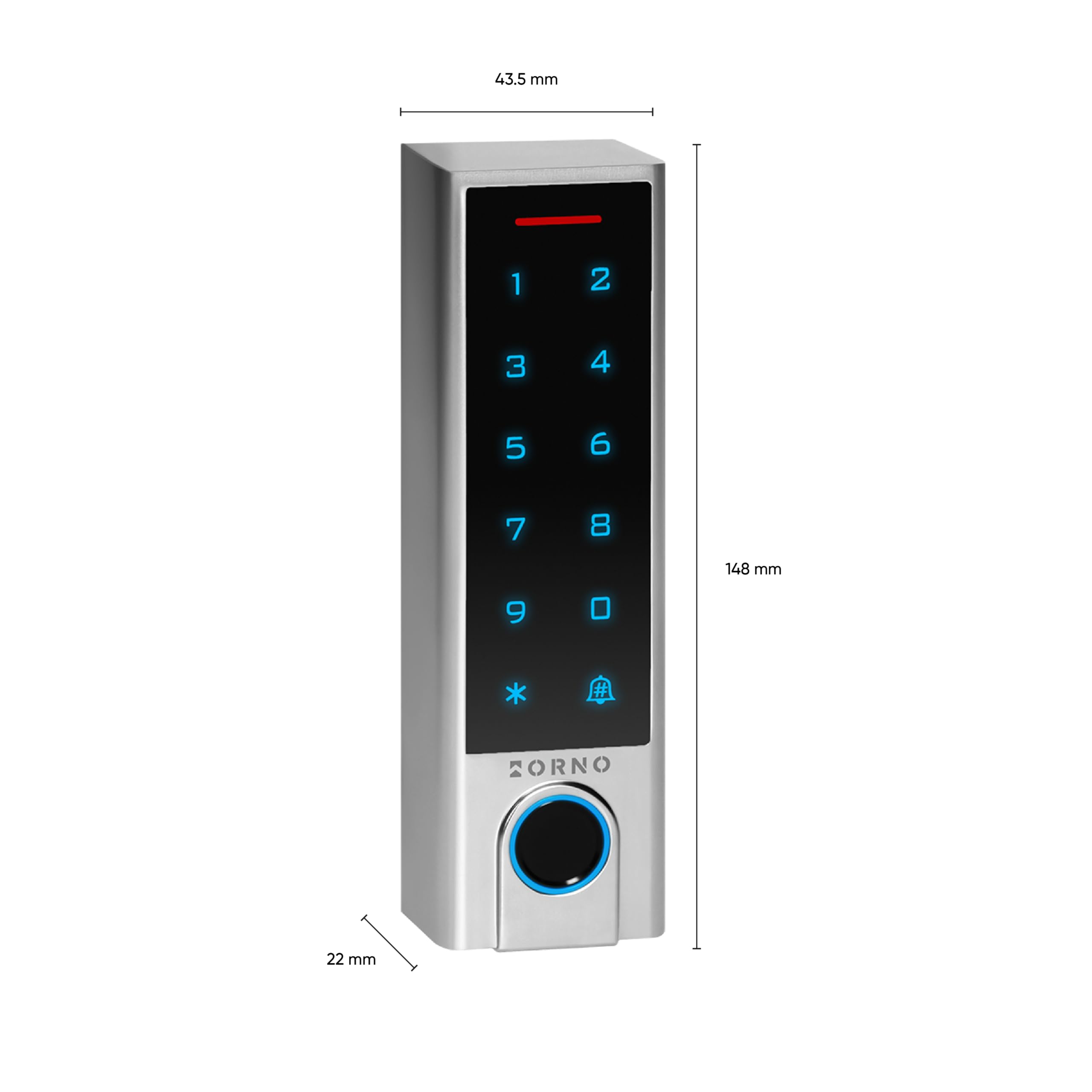 Digicode Portail avec Tuya App Serrure Connectée WiFi avec Accès par Porte-Clés RFID/Cartes/Empreinte Digitale/Code PIN/Tuya App - Résistante IP68