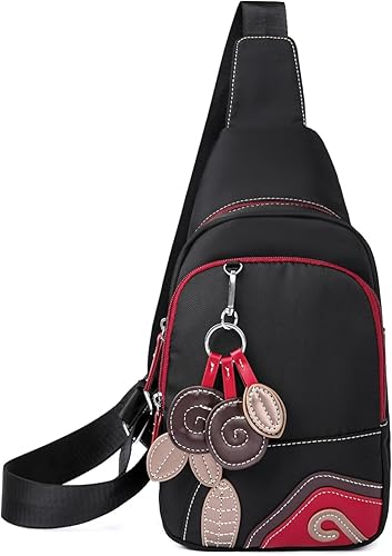 Bolso bandolera pequeño para mujer, cangurera cruzada para mujeres y hombres, Bolso bandolera A-albaricoque, Bandolera Bandolera Bolsa de pecho