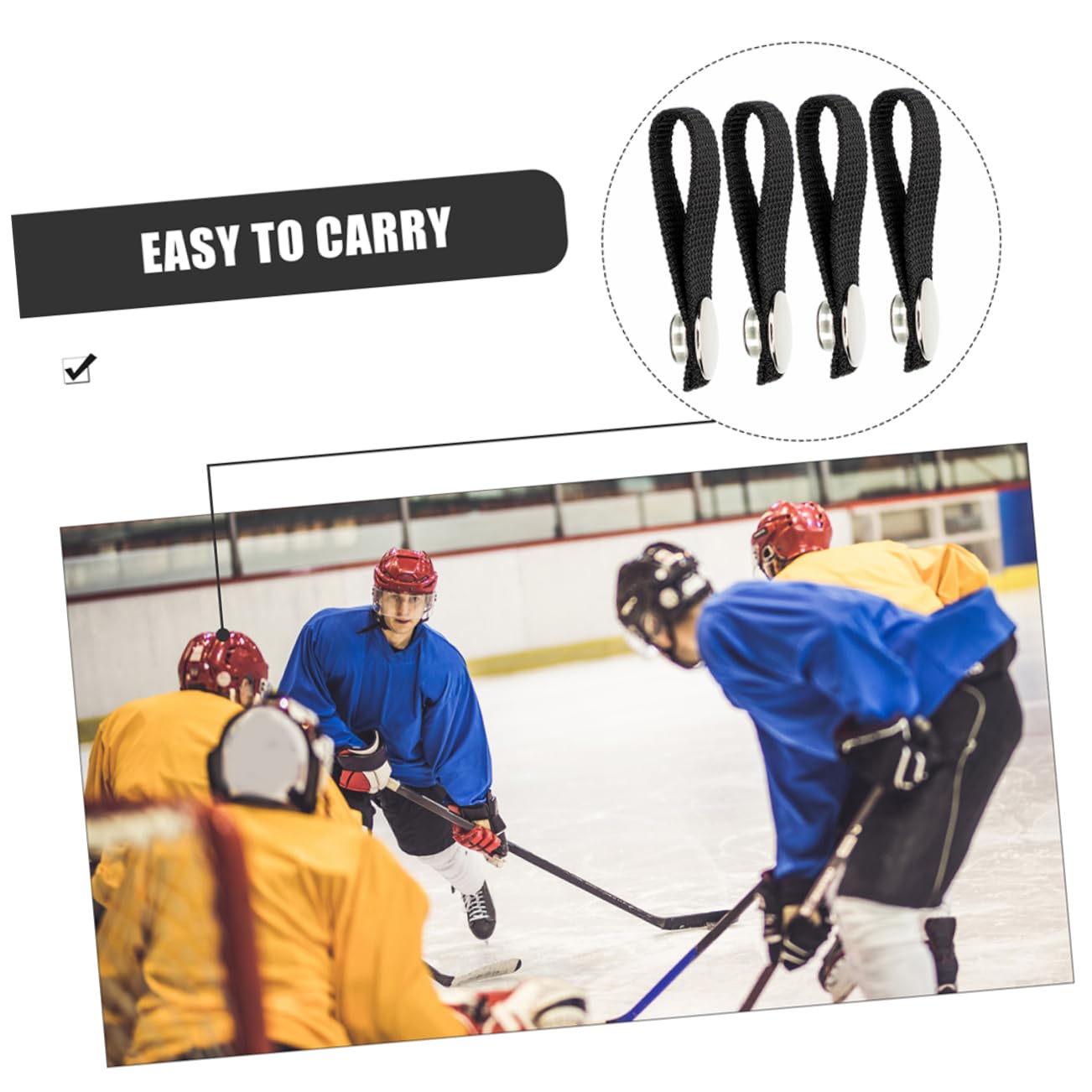 SOLUSTRE 15pares Correa De Barbilla Desmontable para Casco De Hockey De Correa De Seguridad Compatible La Mayoría Cascos Accesorios Esenciales para Jugadores De Hockey