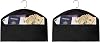 Hanger Diversion Safe, Hidden Pocket Safe, Fits Under Hanging Clothes with Pocket to Hide Valuables for Home or Travel (BLACK, A)