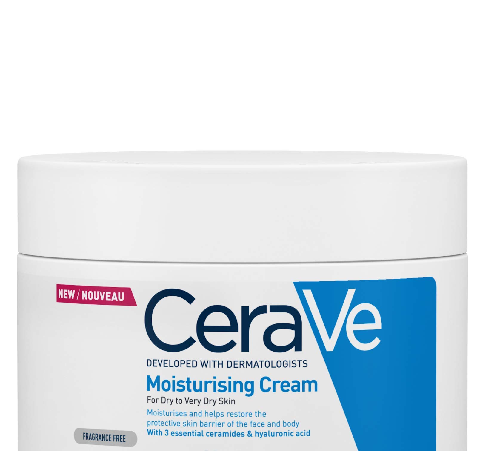 CeraVe Moisturising Cream for Dry to Very Dry Skin 340g with Hyaluronic
