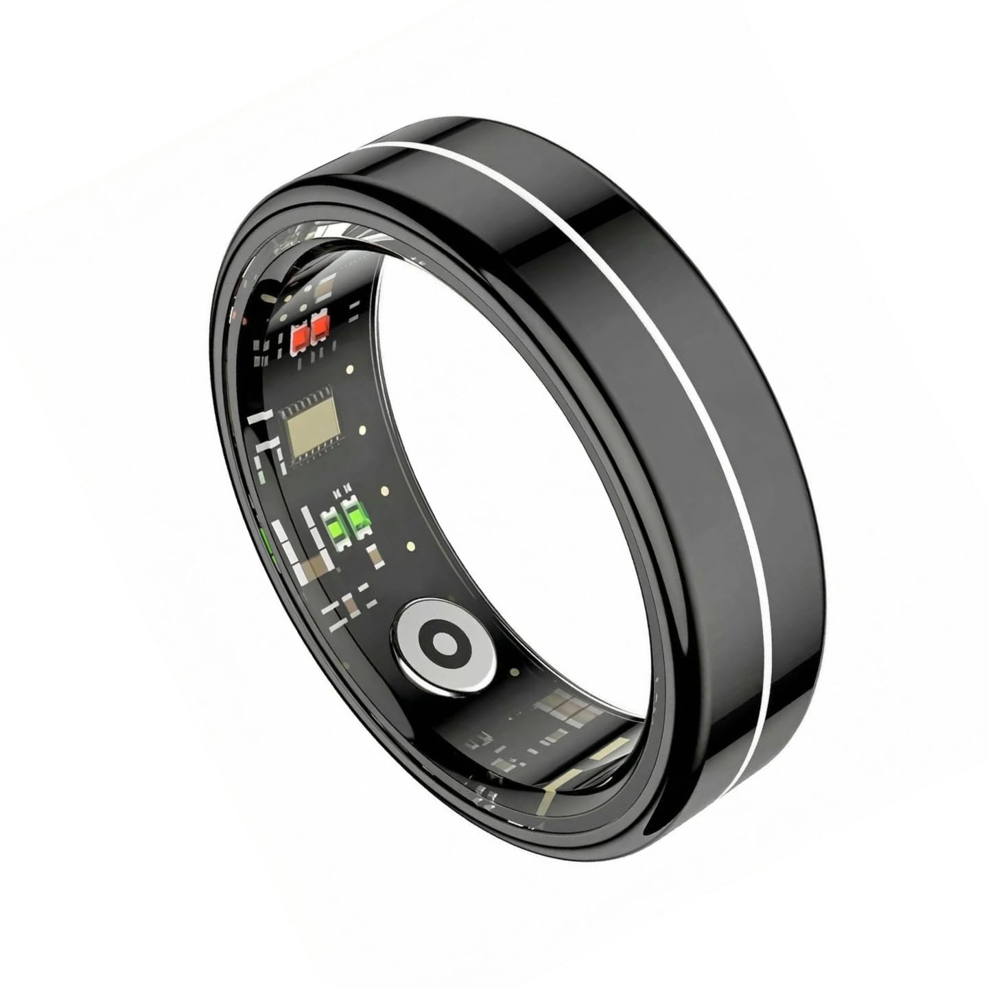 Smart Ring Health Tracker for Women Men, 24/7 Health Monitor(Heart Rate/Blood Oxygen/ HRV/Stress/Sleep Tracker) Waterproof Multisports Fitness Ring with Dedicated APP No Subscription Fee (Black, 11#)-image-41