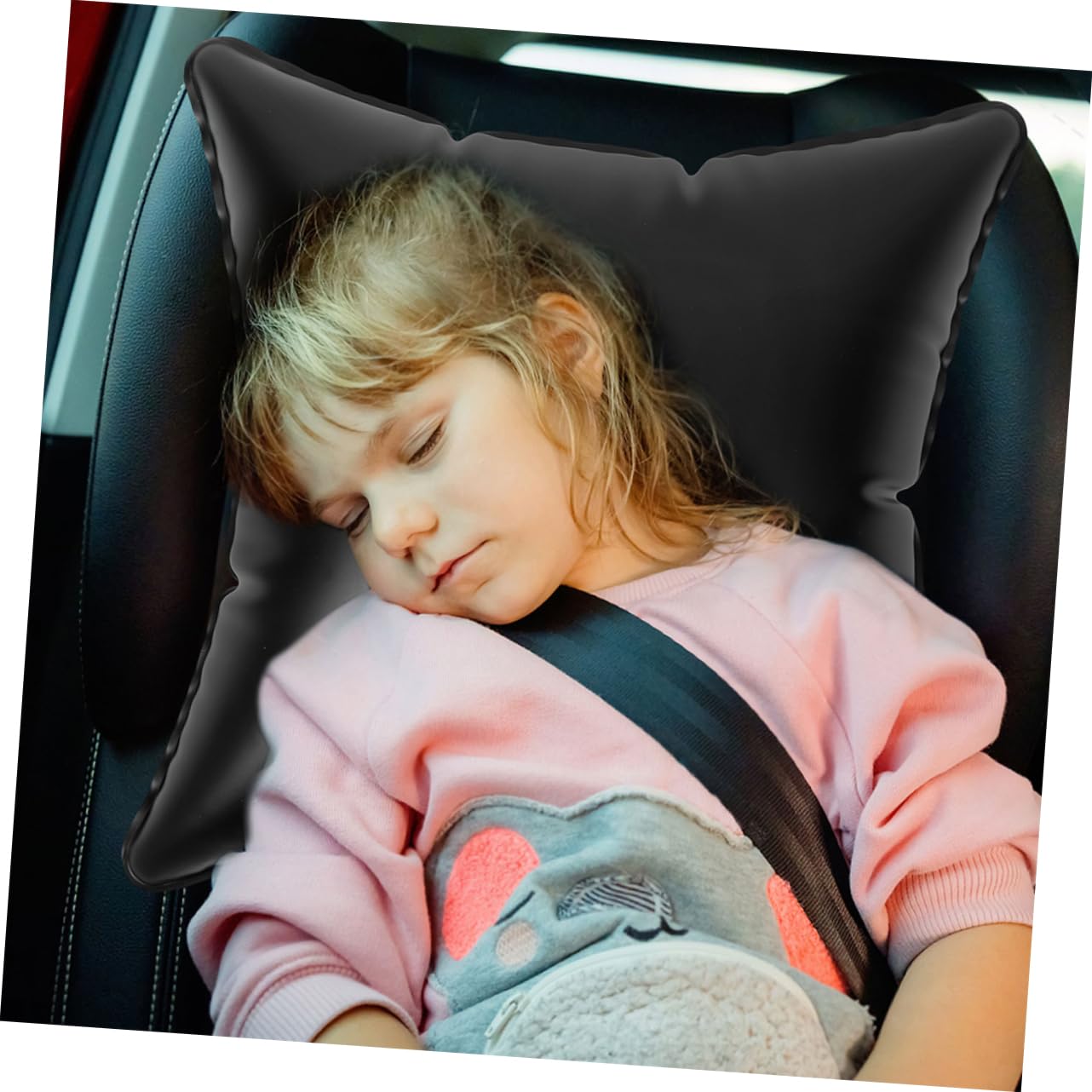 HOODANCOS Inflatable Pillow Insert Portable Camping Cushion for Travel Lightweight and Ergonomic Design for and Car Use