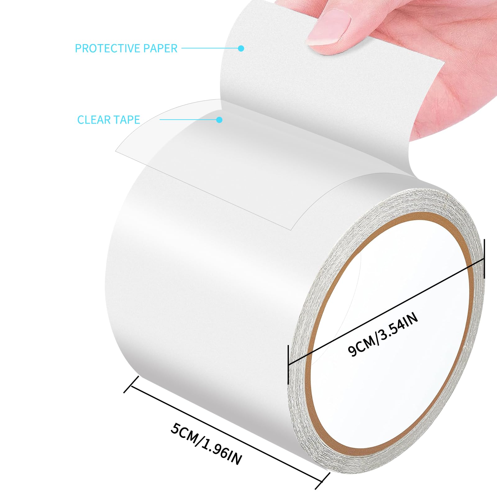 Nastro Riparazione Teloni Impermeabile 10cm X 10m - Per Tende Da Sole, Gazebo, Piscine Gonfiabili, Resistente A Pioggia E Sole - Foto 11