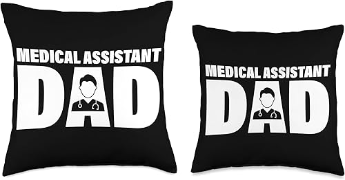 Miniatura 3 de Medical Assistant Gift for Men & Dad Profession Job for Men's Medical Assistant Dad - Almohada de 16 x 16 pulgadas, multicolor