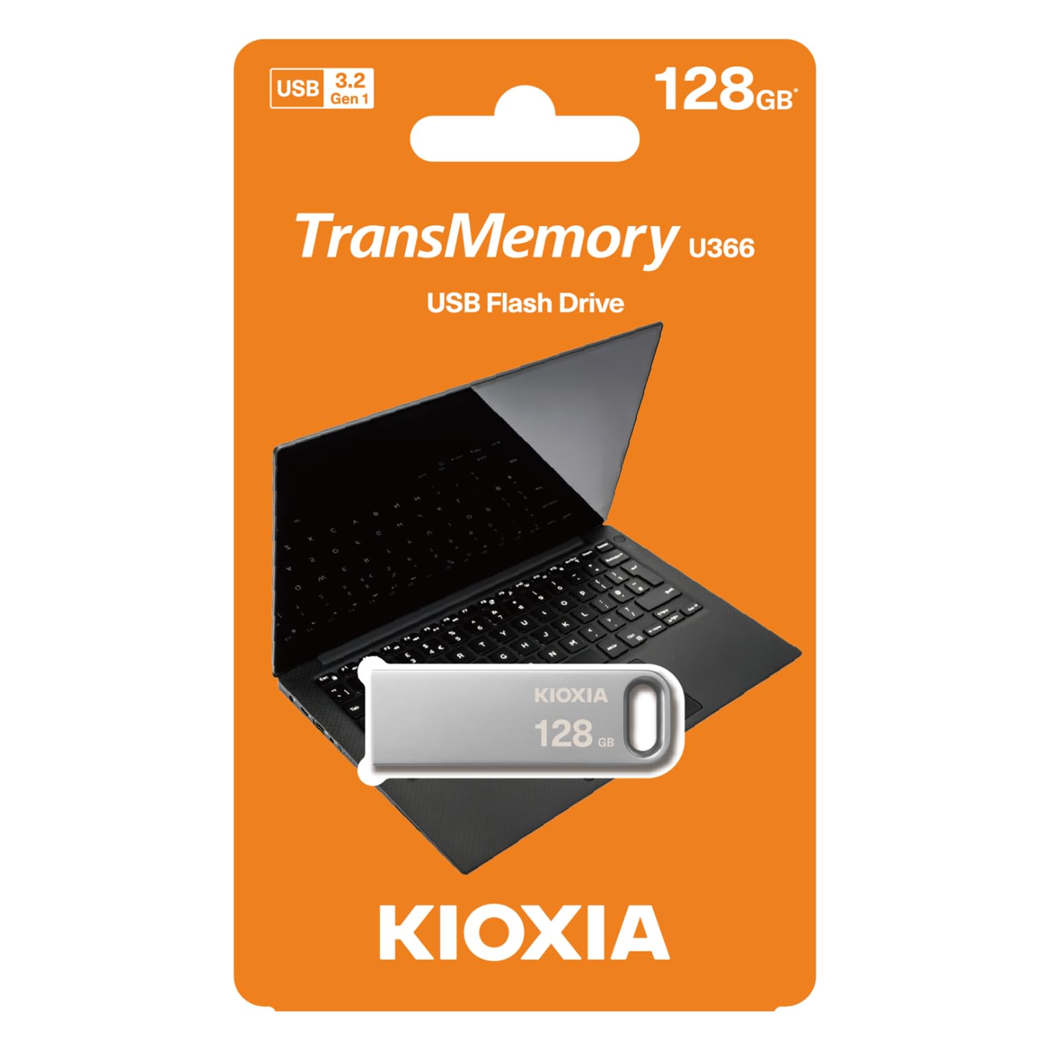 KIOXIA TransMemory U366 128GB USB Flash Drive - White -7