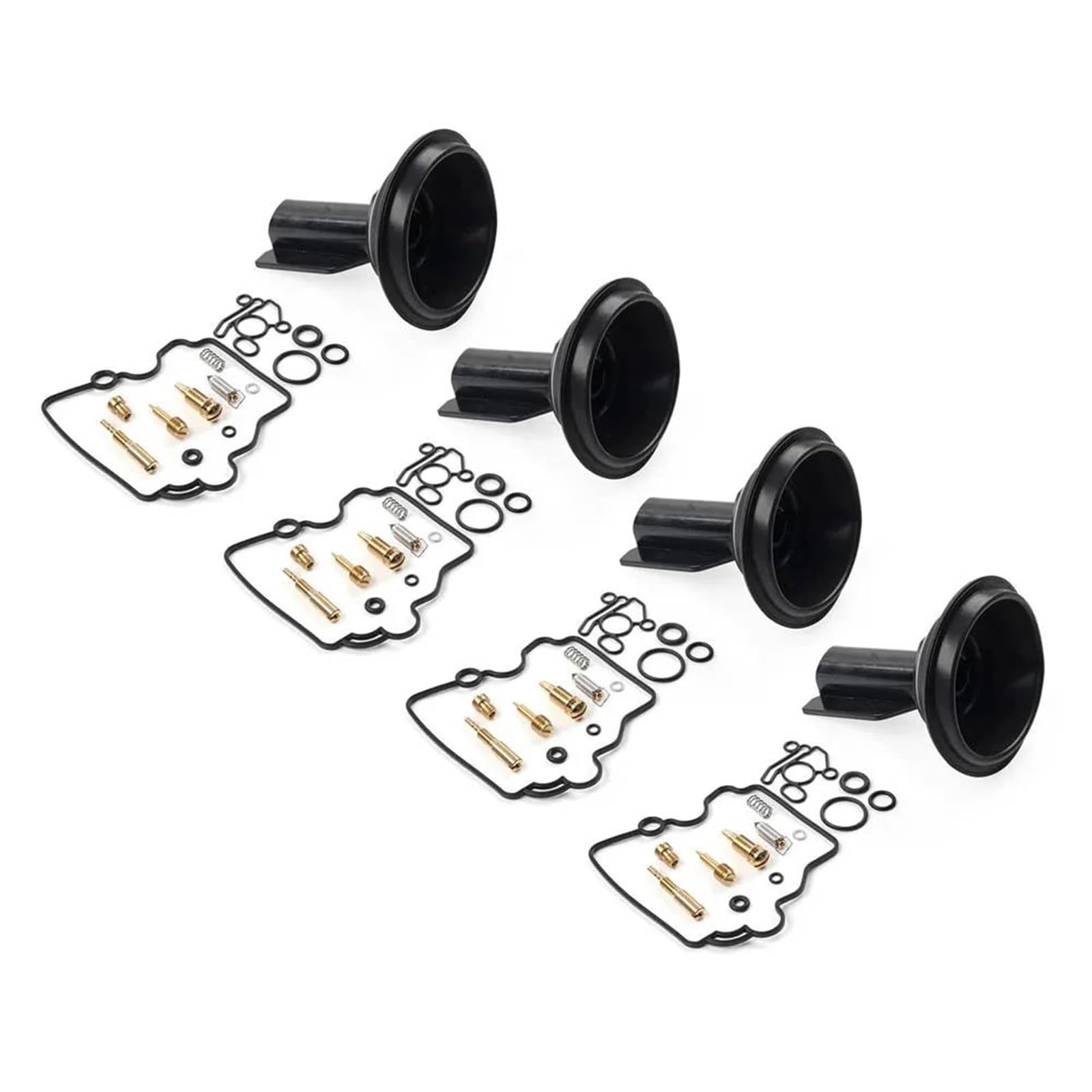 BAYDE Kit de Juntas de carburador Juego De 4 Kits De Reparación De Carburador Motocicleta para Suzuki para RF600R 1994 1995 1996