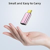 Vista 6 de Adaptador USB-C macho a Lightning hembra (paquete de 2), carga rápida PD y transferencia de datos para iPhone 15/15 Plus/15 Pro/15 Pro Max, iPad