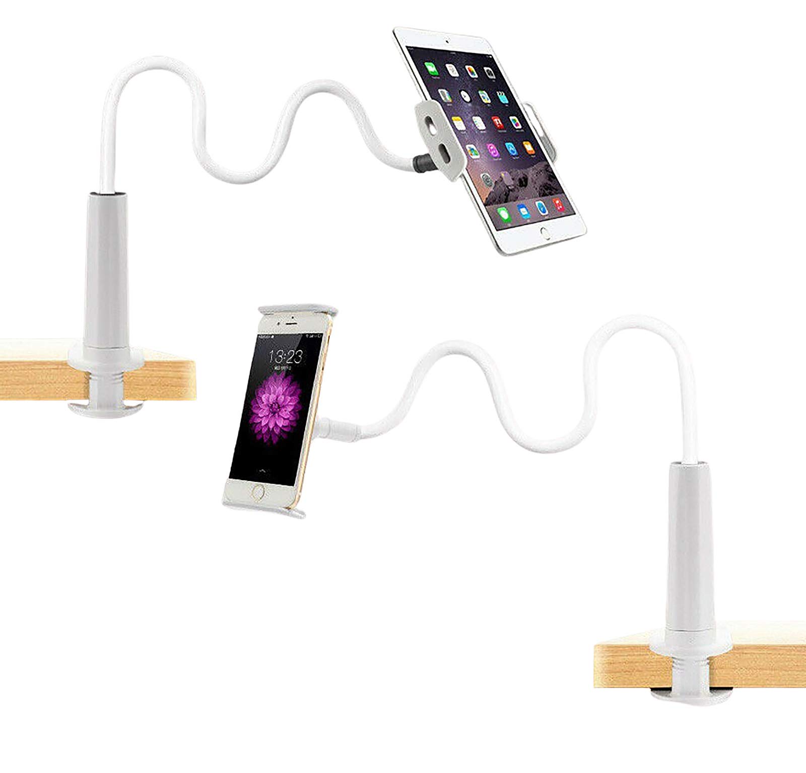 Store2508 Universal Lazy Long Tabletop Mobile Phone Holder & Tablet Holder with 360° Rotation - White (B08KLG7DDP) Amazon Price History, Amazon Price Tracker