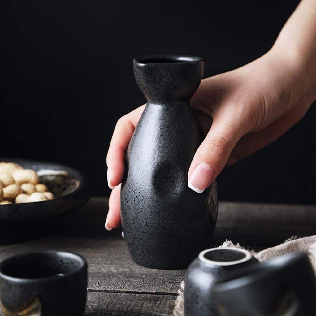 Ensemble de 5 Tasses à saké en Porcelaine peintes à la Main, Design Traditionnel, Tasses en céramique, Verres à vin artisanaux, adaptés au Lave-Vaisselle et au
