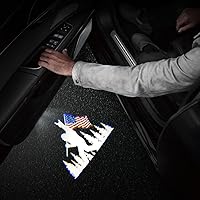 Vista 5 de 2 PCS Luces LED con Logo para Puerta de Coche Compatibles con 4Runner Tundra Sequoia Venza Land Cruiser Proyector de Cortesía Luz de Bienvenida