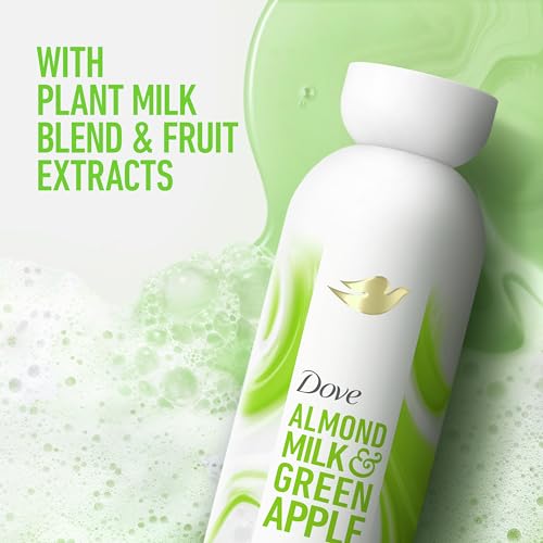 Dove Plant Milk Cleansing Body Wash Almond Milk & Green Apple 17.5 fl oz - image 2