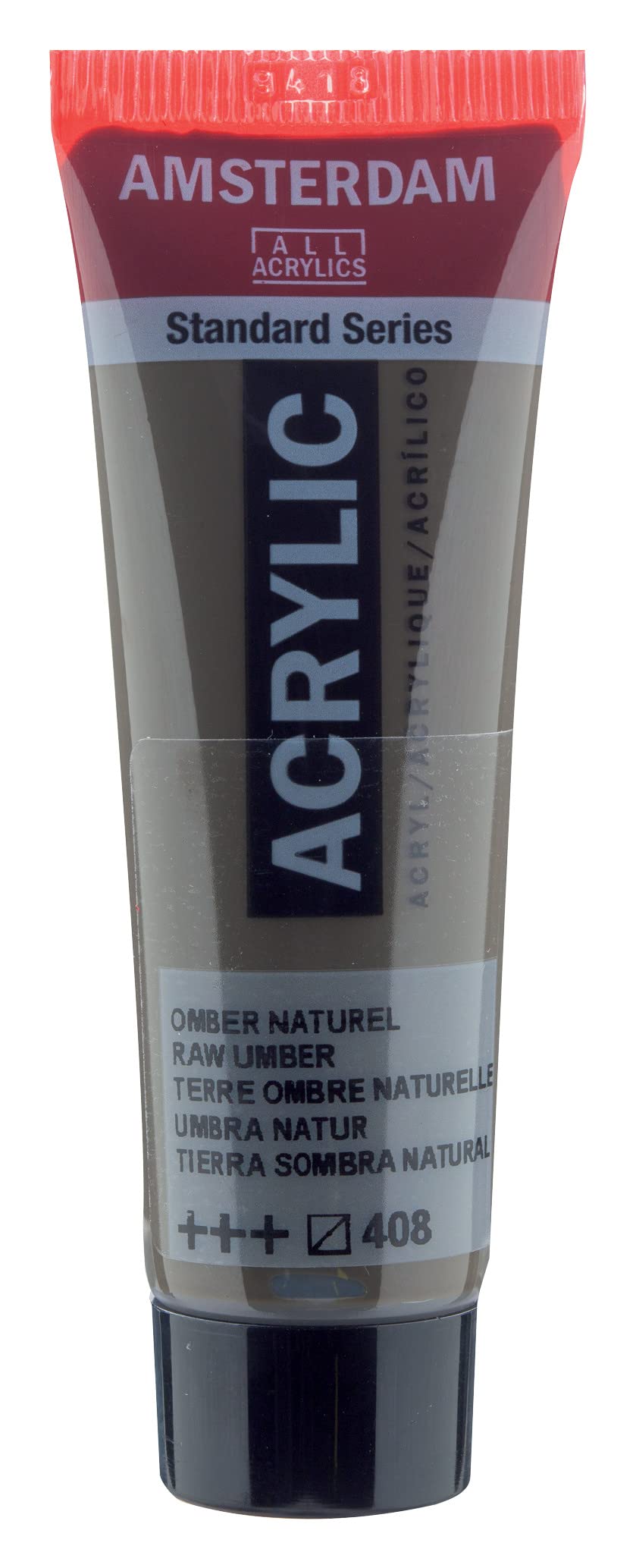 Amsterdam Raw Umber Standard Series Acrylic - 20 Ml Tube - 408 - Semi-Transparent - Lightfastness +++ - Medium Viscosity - Satin Finish - High-Quality Pigments - Durable & Flexible Film