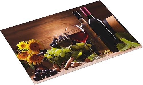 Vista 168 de Tapete de secado de platos de hojas florales verdes para encimera de cocina, 18 x 24 pulgadas, tapete absorbente reversible para platos Hoja floral