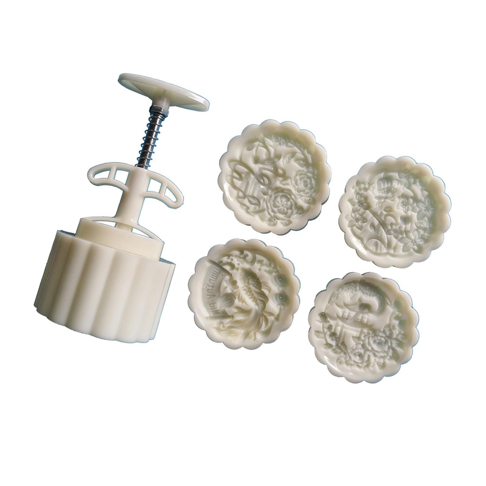 Xjdzineq Dessert Molds Pastries Molding Cake Pressing Molds Flower Shape ABS Texture Dessert Tool Present for Professional People Biscuit Mold Set