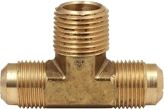 Replacement 5/16 Inch Flare x 1/8 Inch MIP Brass Tee for Primex 90294